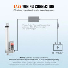 12V Linear Actuator 6-Inch 220 LBS (1000N) 0.55 in/s IP54 Mounting Bracket
