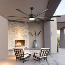 84" Ceiling Fan with Light, 6-Speed Remote Dimmable Reversible Motor