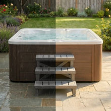 3-Step Hot Tub Steps 27.5" Wide 350 lb Capacity Non-Slip Spa Stairs for Hot Tubs Pools & RVs
