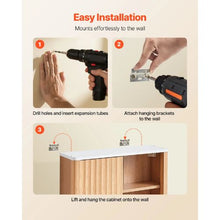 Wall-Mounted Bathroom Cabinet with Door & Adjustable Shelf Over-the-Toilet Storage.