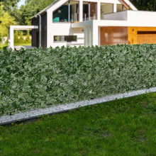 39" x 158" Dark Green Ivy Fence with Mesh Backing & Strengthened Joints – Artificial Greenery Privacy Screen Dark Green Backcloth JNF010 JNF010