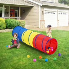 Kids Pop-Up Play Tunnel Tent, Colorful Crawl Tunnel for Kids