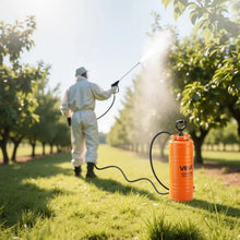 3.5-Gallon Stainless Steel Concrete Sprayer 20.5-Inch Wand Ergonomic Handle 48"/120" Hose & 2 Brass Nozzles