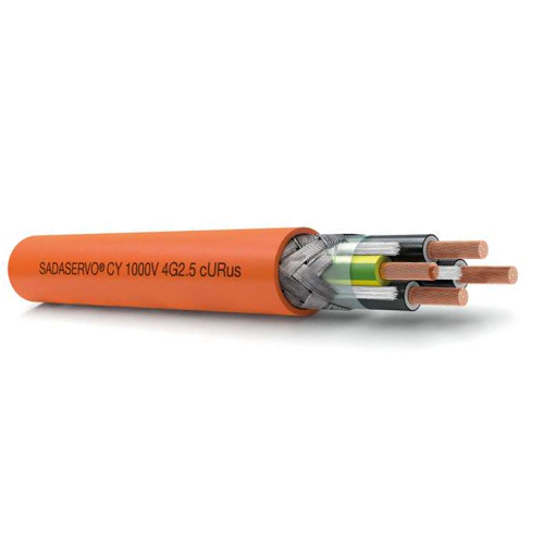 16 AWG 4C Gnd Bare Copper Shielded Nonwowen-tape Servo Cable Chain CY UL/CSA 1000V