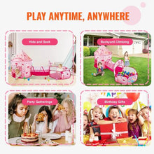 3-in-1 Kids Play Tent with Tunnel, Pop-Up Playhouse for Kids