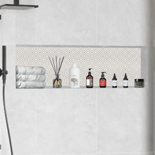 16 x 50 Inch Shower Niche Tile-Ready Single Shelf (Black)