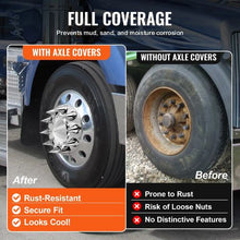 Wheel Covers for Semi Truck, ABS Electroplate Rust-Resistant Lug Nut Covers RL-LG004