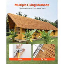 19-20 X 236.4 Inch  Mexican Style Tiki Hut Bar Grass Skirt Roof and Artificial Thatch Roofing D1-50600