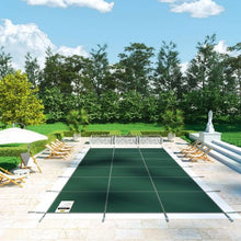 20x40 ft Inground Pool Safety Cover Mesh Winter Cover (Green)