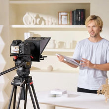 8-Inch Aluminum Teleprompter for YouTube Twitch Zoom & Live Streaming
