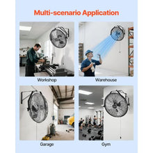 18 In Industrial Wall Fan | 4000 CFM, 3-Speed, Aluminum Blades, Indoor Use Pack of 1)