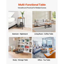 31.5-Inch Round Coffee Table Set Coffee Table with 2 End Tables Metal Legs (3-Piece)