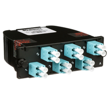 12 Fiber OptiCom MPO Cassette LC Duplex Adapter OM3 FC2XO-12-10AS