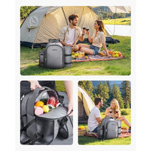 2 Person Picnic Backpack Insulated Cooler Compartment wid Bottle/Wine Holder for Hiking Camping