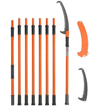 27 ft Extendable Manual Pole Saw with Sharp Steel Blade for Tree Trimming and Pruning
