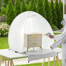 Pop-Up Spray Paint Booth 40×35×40 in with Built-In Floor & Exhaust Window