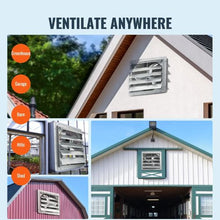 24-Inch Shutter Exhaust Fan 3320 CFM Aluminum Wall-Mount Ventilation Fan for Greenhouses Garages Sheds & Shops