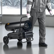 125,000 BTU Forced Air Torpedo Heater with Wheels & Temp Control for Jobsite/Garage/Warehouse/Workshop