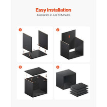 5 Compartment Desk Literature Organizer File & Mail Sorter – (Black)