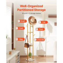 Freestanding Coat Rack with Quartz Stone Base & 9 Hooks – Modern Clothes Stand for Entryway Bedroom Office