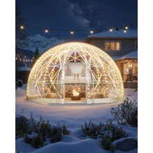 Garden Dome Igloo – 12 x 7.2 ft Clear Outdoor Bubble Tent for 4–7 People Weatherproof Geodesic Greenhouse & Patio Dome