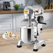 Commercial Food Mixer 20 Qt 750W 3-Speed Dough Hook & Whisk