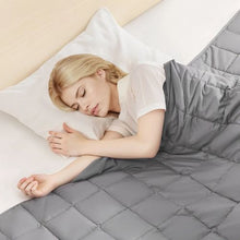 Weighted Blanket 25 LBS 88 x 104" King Size Cooling Glass Bead Blanket All-Season(Grey)