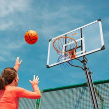 54 inch 7.6-10 ft Adjustable Height Portable Backboard System Basketball Hoop for Outdoor/Indoor