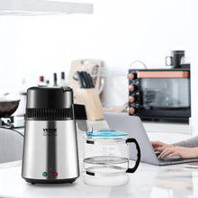 4L Water Distiller, 1.05 Gallon Pure Water Purifier for Home, 750W Stainless Steel Interior Distilled Water Maker -  (Silver)
