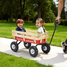 39" Pull-Along Toddler Wagon with Handle 330 lb Capacity for Kids Gardening Beach