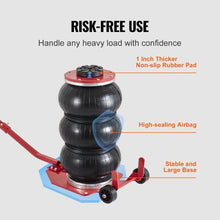 6600 lbs Triple Bag Air Jack for Cars Garages Repair ZG-E2
