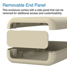 Circuit Storage Almond Box Hand Held With Easy Removable End Panel Enclosure H45AL