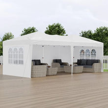 10 x 20 ft  Pop Up Canopy  FT Instant Canopy Portable Gazebo with 3 Sidewalls & 2 Ventilated Windows for Events Patio Backyard Party