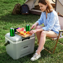 24 Qt Portable Hard Cooler Leak-Resistant 48-Hour Ice Retention Insulated Ice Chest with Heavy-Duty Handle