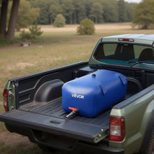 30 Gallon Collapsible Water Storage Bladder Leakproof 1000D PVC Water Tank for Camping RV & Emergency Use (Blue)