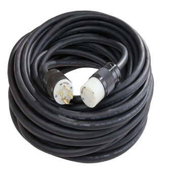 50' Ft 480V Extension Cord Cable 30A Twist-lock 10/4 Soow 1046