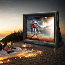 20FT Inflatable Movie Screen Outdoor Projector Screen 350W Blower Front/Rear Projection