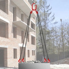 10ft Lifting Chain Sling with 4 Leg Grab Hooks and Adjuster