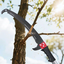 27 ft Extendable Manual Pole Saw with 65Mn Steel Blade for Tree Pruning