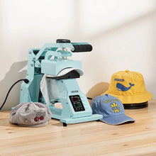 Hat Heat Press 4 Interchangeable Platens Temperature & Time Control HTV & Sublimation (Green)