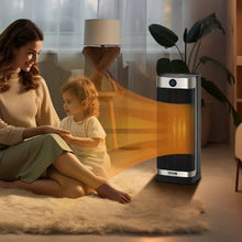 16 Inch Electric Space Heater with Thermostat Remote Control for Office Room Desk Indoor