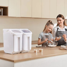 4.5Gal/20L X 2 Ingredient Storage Containe For  Kitchen Flour Bin F-8909X2( 2 PCS)