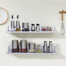 8.6 X 30 In Stainless Steel Shelf, Wall Mounted Floating Shelving Storage Rack for Kitchen WMSL30 ( Pack of 2)