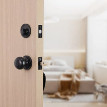 Matte Black Front Door Handle & Deadbolt Set with Interior Knob 20185-10B