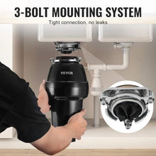 3/4HP 3260RPM Continuous Feed Garbage Disposal with Sound Reduction 3-Bolt Mount Power Cord & Splash Guard