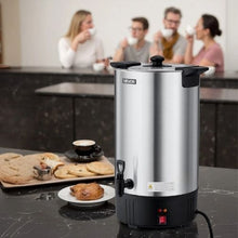 100 Cups Commercial Coffee Urn Stainless Steel Quick Brewing for Easy Cleaning Silver
