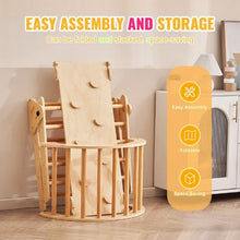 5-in-1 Pikler Triangle Set – Wooden Montessori Climbing Gym with Ramp & Arch for Toddlers (1–3 Years)