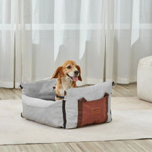 25lbs Dog Booster Car Seat Pet Car Seat Small Dog up to Gray for Car JBS-PCS-004-GRAY