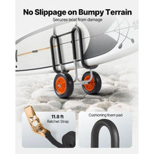 SUP Kayak Cart 150lb Capacity Trolley with 10" Solid Tires & Strap for Paddleboards and Surfboards