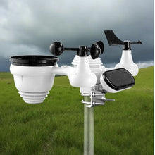 7-in-1 Wi-Fi Weather Station 7.5-Inch VA Display Solar-Powered Sensor Wind Rain Temperature & Humidity Monitoring